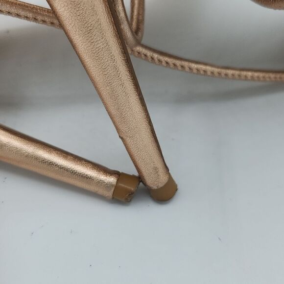 Steve Madden Lyla Leather Rose Gold wrapped stiletto heel - Picture 7 of 10